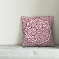 thumbnail image 2 of Creative Products Maroon Boho Medallion 16x16 Spun Poly Pillow, 2 of 2