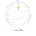 thumbnail image 3 of KOYPTL God Bless Pendants Christmas Hanging Ornament for Xmas Tree Christmas Decorations for Home,Acrylic Round Custom-Made Religion Christmas Keepsake Gifts for Christians Friends and Family, 3 of 7