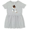 thumbnail image 3 of Inktastic African American Girl, Black Belt, Karate Girl Girls Toddler Dress, 3 of 5