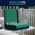 thumbnail image 6 of Flash Furniture Set of 2 Grandstand Comfort Seats by Flash - 500 lb. Rated Lightweight Stadium Chair with Handle & Ultra-Padded Seat, Hunter Green, 6 of 14