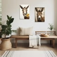 thumbnail image 5 of ZHONGYUTONG Donkey Canvas Wall Art Funny Donkey Picture Prints Rustic Animals Portrait Poster Farmhouse Bathroom Decor Framed (28.00" x 42.00"), 5 of 6