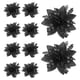 thumbnail image 2 of 10x Adornos de arreglo floral de Pascua navideña de 14,5 cm con flores brillantes para Negro, 2 of 8