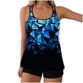 thumbnail image 2 of Warop Women's Printed Halter Neck Tankini Swimsuit Set with Wide Straps for Beach and Vacation, 2 of 5