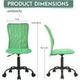 thumbnail image 7 of Dkelincs Ergonomic Office Chair Adjustable Mesh Computer Desk Chair with Back Support, Green, 7 of 7