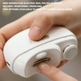 thumbnail image 3 of SDJMa 2-in-1 Automatic Nail Clipper & Polisher – Rechargeable Electric Nail Trimmer with 2 Speeds, Catcher Included for Adults & Seniors, White, 3 of 9