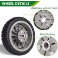 thumbnail image 4 of 2Pack Lawn mower Rear Wheels Gear Assembly Replacement for Toro 107-3709 8 inch wheels, 4 of 7