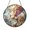 Acrylic 3.5 Inch, variant on Winter scene stained glass hanging featuring unicorn, magical decorative window piece