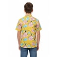 thumbnail image 3 of SpongeBob SquarePants Boys Cotton Graphic Button Up Shirt with Short Sleeves, Sizes 4-18, 3 of 6
