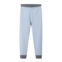 Kiijoy Teen Boys Thermal Pants Soft Warm Sleep Pants Layer Underwear Pants, Sizes 14-16