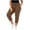 Brown, variant on Womens Plus Size Capri Pants, Casual Drawstring Summer Elastic Waist Athletic Capris with Pockets Gray Size 2XL