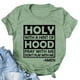 thumbnail image 2 of Gibobby Casual Playera de Manga Corta para Mujer Camisa informal mujer con estampado manga túnica Tops camiseta letras blusa mujer(Verde claro,M), 2 of 3
