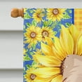 thumbnail image 3 of Summer Sunflowers Longhaired Cream Chihuahua Flag Canvas House Size, 3 of 5