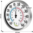 thumbnail image 2 of 12" Outdoor Thermometer Large Digits - 2 In 1 Wireless Indoor Outdoor Thermometer Hygrometer Thermometer, Hygrometer Wall Thermometer, 2 of 5