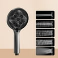 thumbnail image 4 of CASAFUN Premium High Pressure Shower Handheld Showerhead with 5 Spray Modesfor the Elderly Children, Modern Chromes Look Built in Power Spray for Home, Gym, Hotel, Bath, 4 of 6