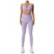 thumbnail image 1 of Conjunto de yoga ajustado de secado rápido for mujer, traje deportivo for correr con bolsillo, transpirable, de dos piezas, estilo nude, 1 of 5