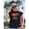 thumbnail image 2 of Athletic Cali Girls Team T-Shirt Women -Image by Shutterstock, Female 5X-Large, 2 of 4