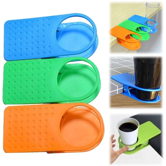 Denhf Drinking Cup Holder Clip, Chair Cup Holder with Clip Cup Clip Holder for Water Drink Beverage Soda Coffee Mug, Desk Drink Holder Clip, Cup Holder For Table, Best Office Accessories