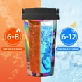 thumbnail image 5 of Logiee Rainbow Poodle Urban Street Print Stainless Steel Coffee Tumbler, Travel Coffee Mug, Insulated Coffee Mug with Lid, Spill Proof Coffee Cup, Portable Thermal Mug, 5 of 8