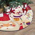 thumbnail image 3 of FMSHPON Merry ChristmasSanta Claus Xmas Christmas Tree Skirt Stand Mat for Holiday Party Decoration Indoor Outdoor 48 inches, 3 of 3