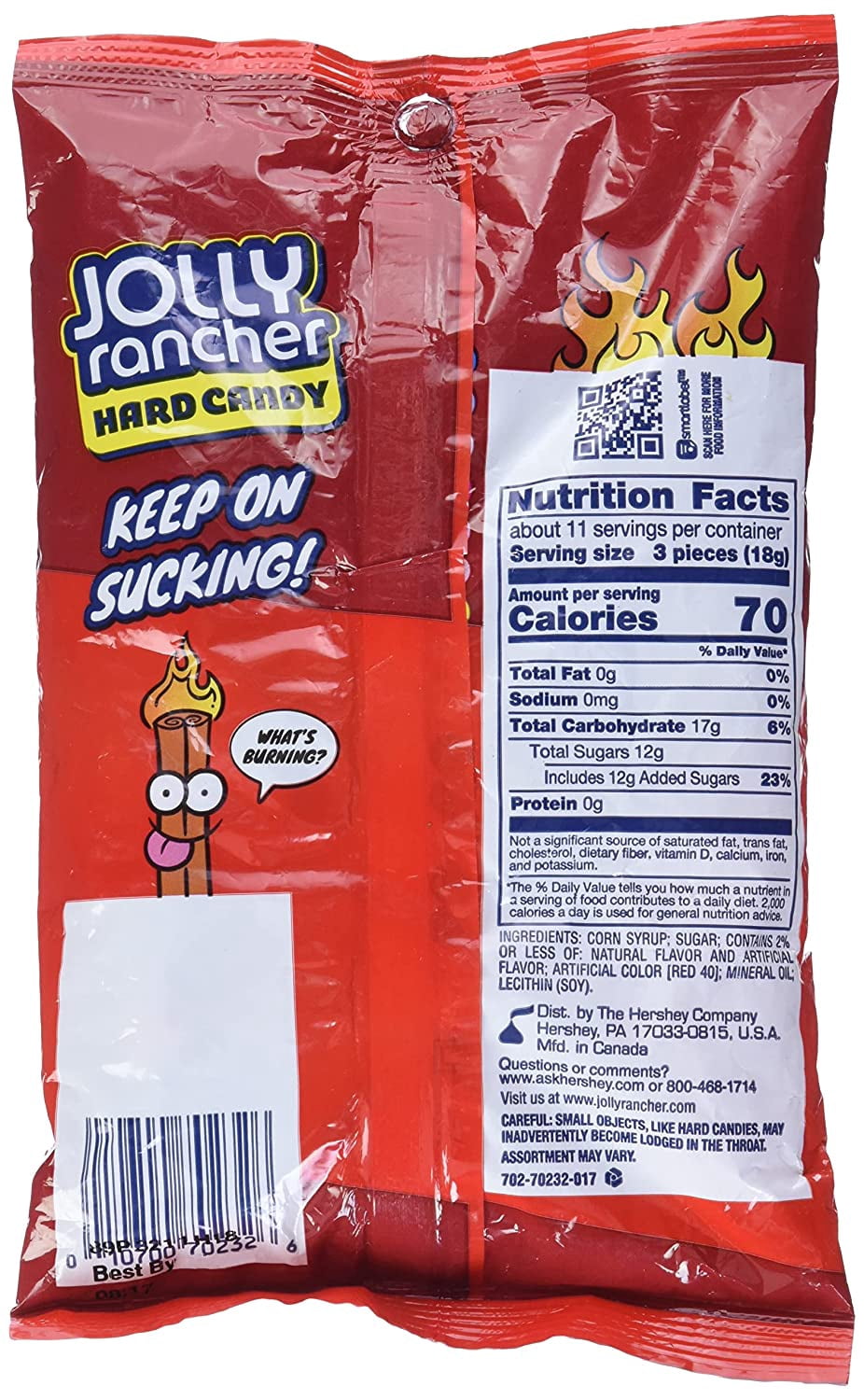 JOLLY RANCHER Hard Candy Cinnamon Fire! (7 Ounce Bag)