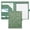 Green, variant on Leather Padfolio Portfolio Binder Writing Notepad Planner Organizer