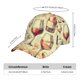 thumbnail image 2 of Fotbe Wine Gorro Clásico de Béisbol, Gorra Ajustable con Broche Snapback, Gorro de Exterior de Algodón Suave, 2 of 6