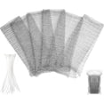 thumbnail image 3 of Washing Machine Lint Traps – 24-Pcs Washing Machine Lint Catcher with Cable Ties – Rust-Proof Stainless Steel Mesh Washer Lint Catcher – Drain Hose Screen Filters Prevent Clogging of Drains, 3 of 7