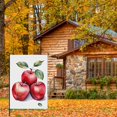 thumbnail image 4 of Fall Aesthetic Double Colored Flags Versatile Apples Fruits Watercolor Outdoor Garden Flag Durable Autumn Themed Porch Decor - for Porch Home Farmhouse Garden Outdoor 28x40 Inch, 4 of 6