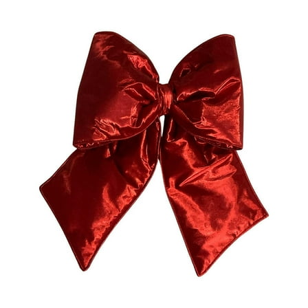 Vickerman QTX24017 18 x 23 in. Metallic Christmas Bow, Red