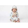 thumbnail image 4 of Baby Essentials Hooded Bathrobe with Tie Closure & Matching Minky Blanket Doll for Newborns, Infants and Toddlers 0 – 9 Months for Bath and Lounge in Bears & Cars with Bear, 4 of 8