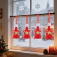 thumbnail image 4 of AUNVITO 4pcs Christmas Cone Sequin Mini Hat Tree Ornament, Glitter Xmas Decoration Hanging Pendant for Holiday Party Home Decor, 4pcs, 4 of 6