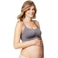 thumbnail image 2 of Cake Maternity Cotton Candy Wirefree Nursing Bra for Breastfeeding, Seamless Maternity Sleep Bra, Charcoal Fleck, X-Large, 2 of 6