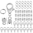 thumbnail image 1 of Miangastore 1 Set of Jewelry Making Accessories Set Fold Over Cord Ends Jump Rings Lobster Claw Clasps, 1 of 8