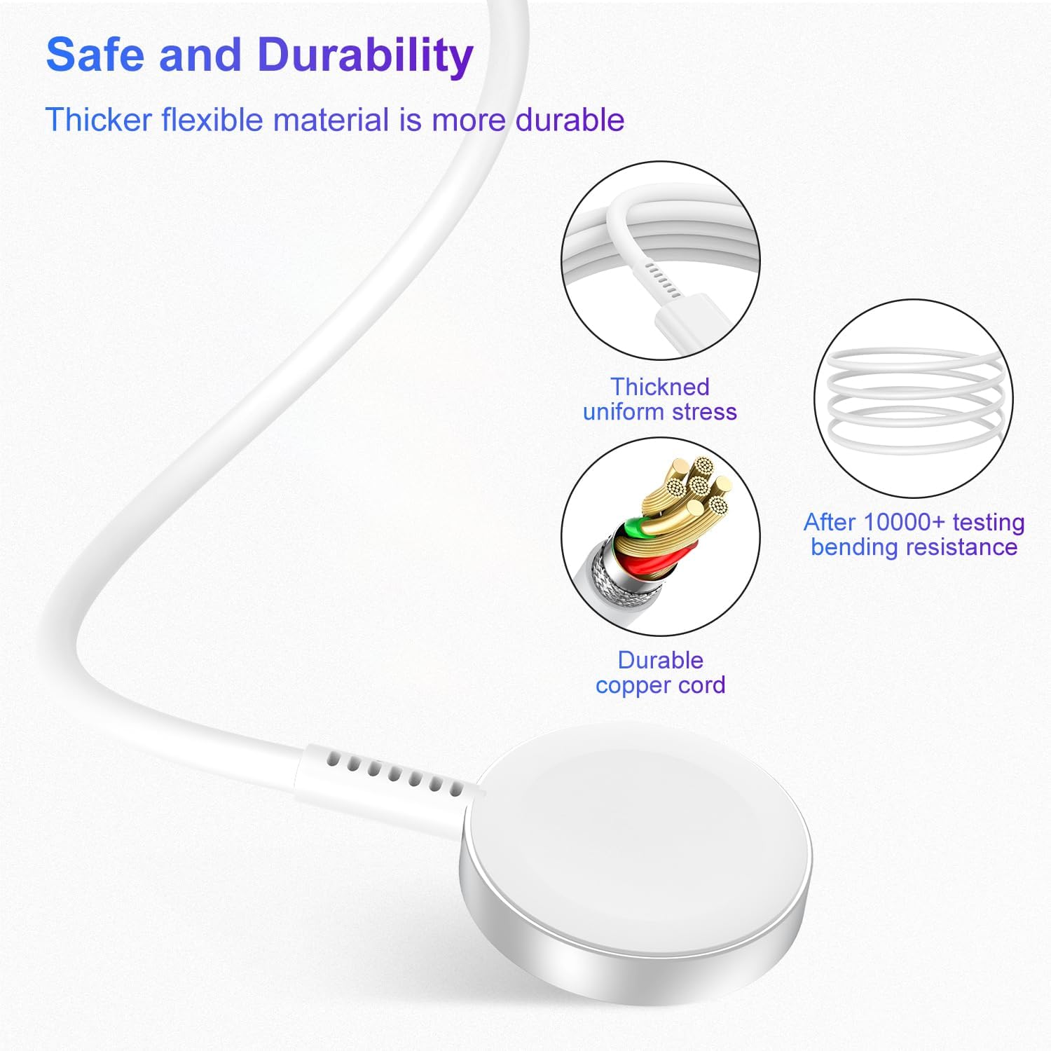 Upgraded USB C Charger for Apple Watch,1 in iWatch Charger