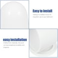thumbnail image 3 of 6pcs Universal Toilet Bolt Caps Round Plastic Push-On Toilet Bowl Bolt Caps Covers with Extra Washers for Easy Installation White Color, 3 of 8