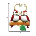 thumbnail image 5 of Personalized Love Birds Couple Ornament 2024 - Engagement Gifts for Couples, Wedding Ornaments, 5 of 9