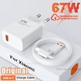 thumbnail image 2 of Cargador USB para Xiaomi, cargador Original de 67W para Mi 11, 12, 13, 12s, carga Ultra rápida, Note 12 Redmi, Turbo, Poco X5, F4, F5 Pro, Cable tipo C, 2 of 4