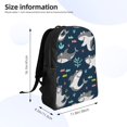 thumbnail image 4 of Honeii Friendly Smiling Sharks Print Laptop Backpack for Work, College, Travel, Daily Backpacks for Men Women, Sport Rucksack,Computer Bag, 4 of 8