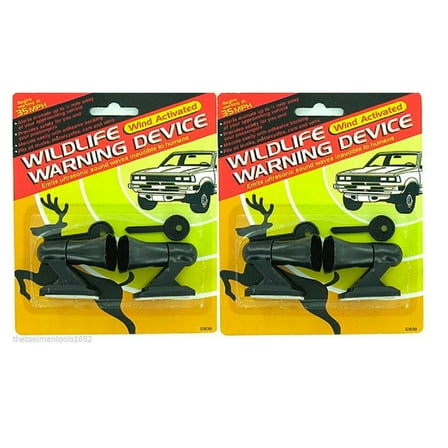 2 Packs Of Deer Whistles 4 pcs Wildlife Warning Devices Animal Alert Car Safety