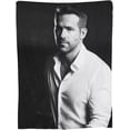 thumbnail image 2 of Ryan Reynolds Throw Blanket Fleece Blanket Soft Cozy Flannel Blanket Lightweight Plush Blanket (3Sizes), 2 of 6