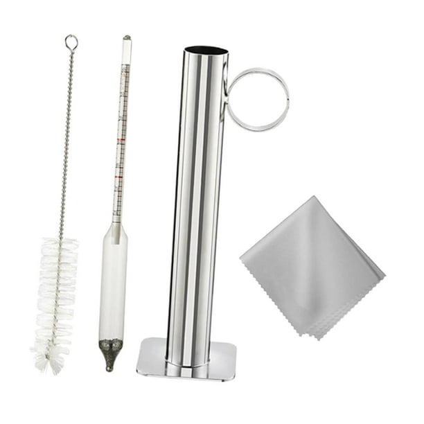 Densidad del jarabe de arce,Kit de medición de densidad de jarabe de arce Juego de tazas medidoras de densidad,Herramienta reutilizable para medir el jarabe de arce Jardinería,Hidrómetro