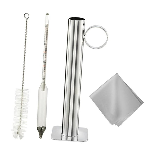Densidad del jarabe de arce,Kit de medición de densidad de jarabe de arce Juego de tazas medidoras de densidad,Herramienta reutilizable para medir el jarabe de arce Jardinería,Hidrómetro