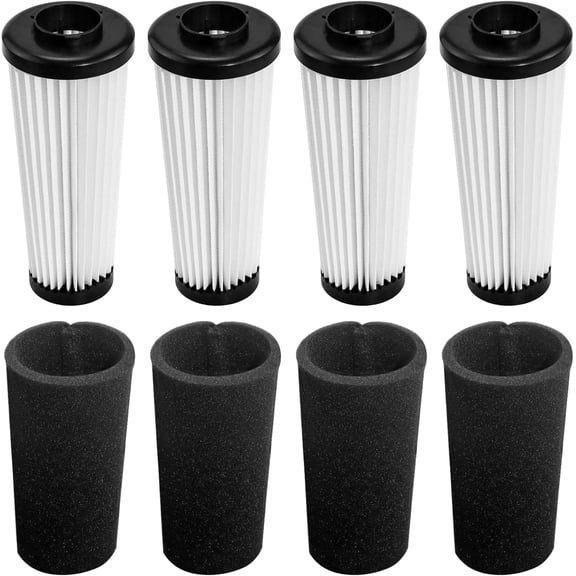 4 Pack Filters Compatible with Dirt Devil Style F112 Endura Replacement Odor Trapping Filter,UD20120NC, UD70161, UD70164, UD70174，Compares to AD47936