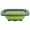 Green, variant on LIERTOUR Fold Square Silicone Kitchen Strainer for Cook Pasta and Dry Dish Colander Basket for Food Prep and Home Kitchen Maintenance Water Drain System Gear Red