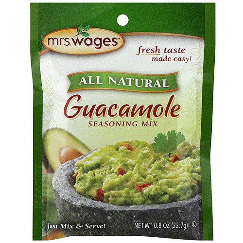 Mrs. Wages Guacamole Seasoning Mix, 0.8 oz (Pack of 12)