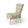 thumbnail image 3 of Designart « Bohemian Ivory Touch » Fauteuil d'Appoint Rembourré à Chevrons Beige - Fauteuil Charmant pour Chambre, 3 of 7