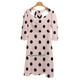 thumbnail image 4 of Diseño de signo de dólar: vestido de cuello cuadrado en blanco y negro con símbolo de dólar Vestido de verano dulce Vestido elegante con estampado de cuello halter para mujer Dólar, 4 of 6