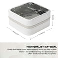 thumbnail image 2 of Autua Eiffel Tower Sparkling Stars Jewelry Box for Necklace Ring Earring, Mother's Day Gifts, Compact Size Travel Jewelry Case White, 2 of 5