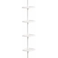 thumbnail image 2 of Zenna Home 2104W Bathtub and Shower Tension Corner Caddy, 10.5 x 97-Inches, White, 2 of 4