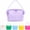 Purple, variant on Waterproof Silicone Tote Bags, Women Foldable Leakproof Beach and Pool Handbag with Secure Closure, Washable Self-Standing